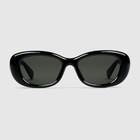 Low nose bridge oval sunglasses