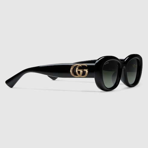 Low nose bridge oval sunglasses