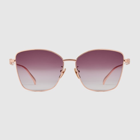 Low nose bridge fit butterfly sunglasses