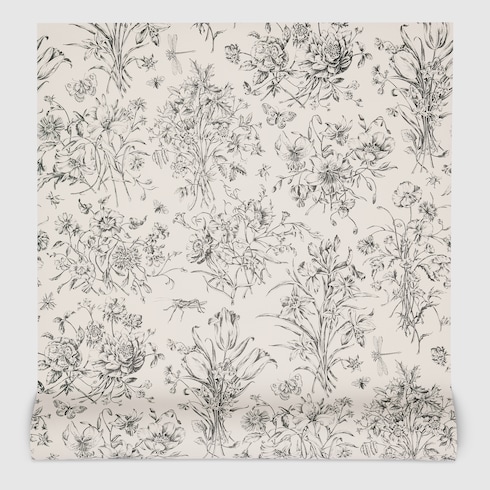 Papier peint à imprimé Flora Sketch