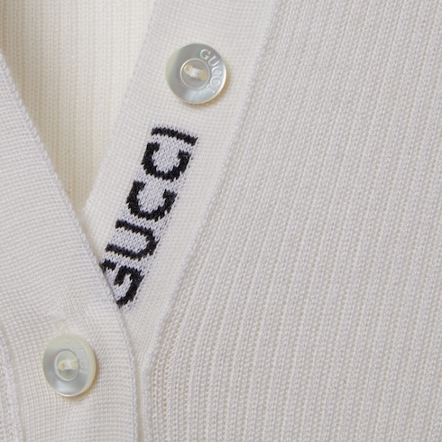 Polo in cashmere e seta con Web