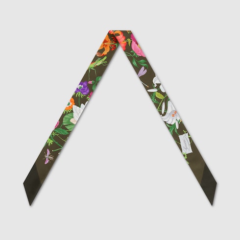 Band aus Seidentwill mit Print