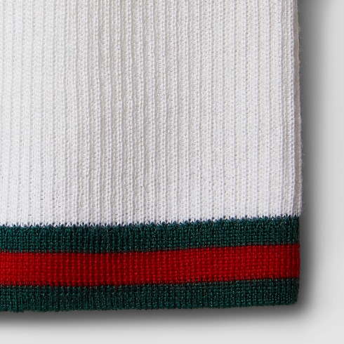 Polo in cashmere e seta con Web