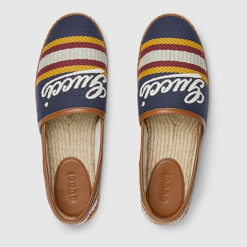 Espadrilles pour homme avec inscription Gucci