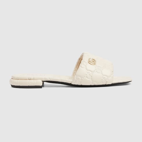 Women's slide sandal with Double G Detail 2