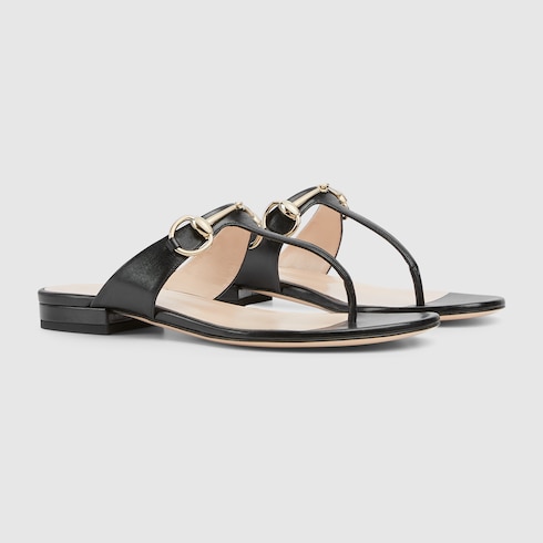 Women's thong sandal with Horsebit