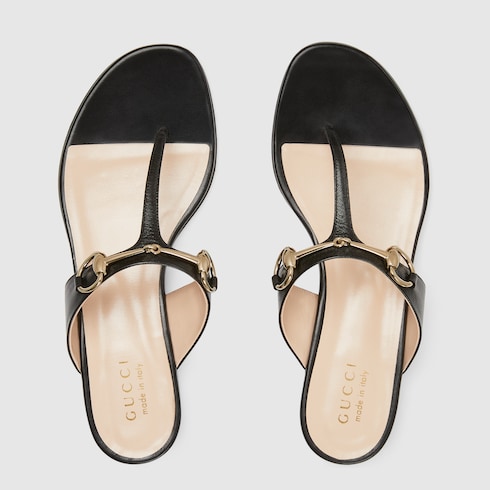 Women's thong sandal with Horsebit