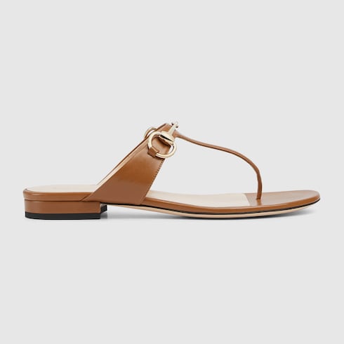Women's thong sandal with Horsebit