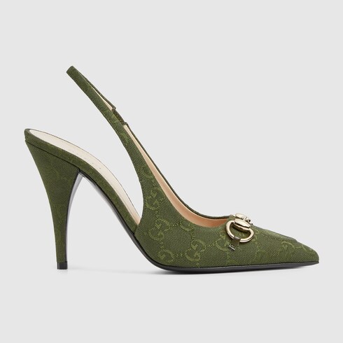 GUCCI Tricolor line Harako Animal Heels pumps 481186 multicolor 37 1/2