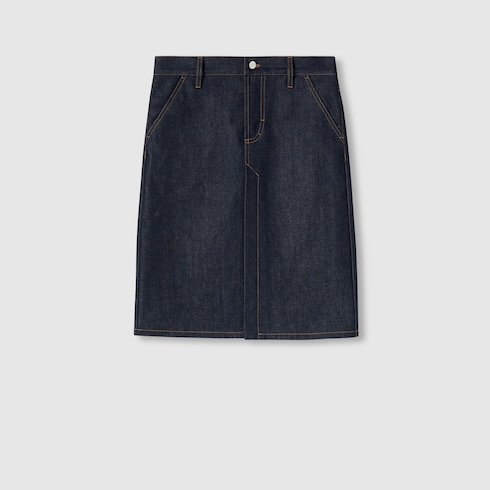 Gonna midi in denim