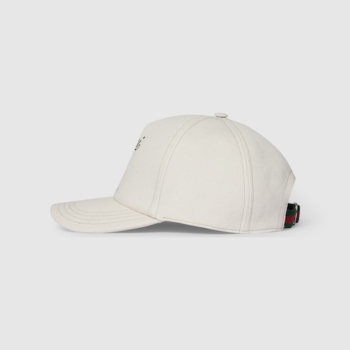 Printed cotton canvas baseball hat
