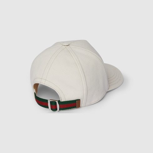 Printed cotton canvas baseball hat