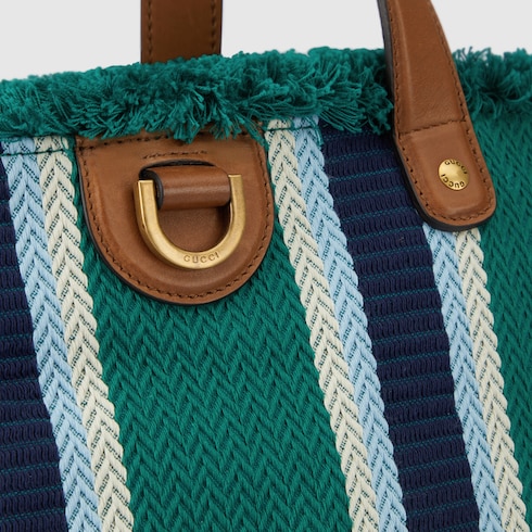 Bolso tote de lona bordada tamaño mediano