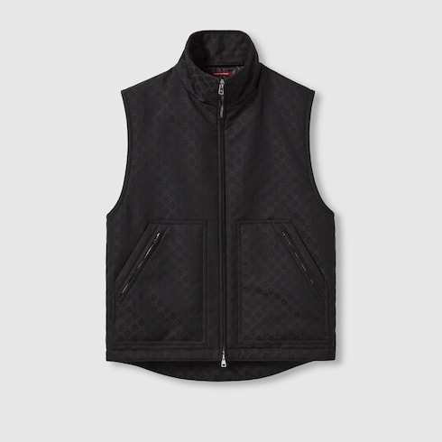 Gilet indéchirable en coton à motif GG