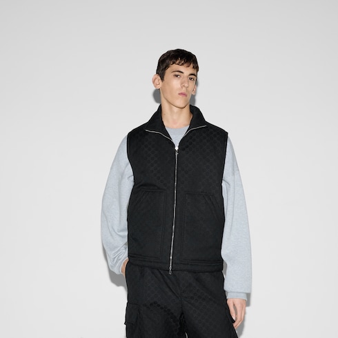 Gilet indéchirable en coton à motif GG