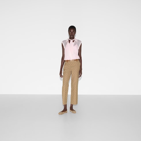 GG canvas pants with Horsebit