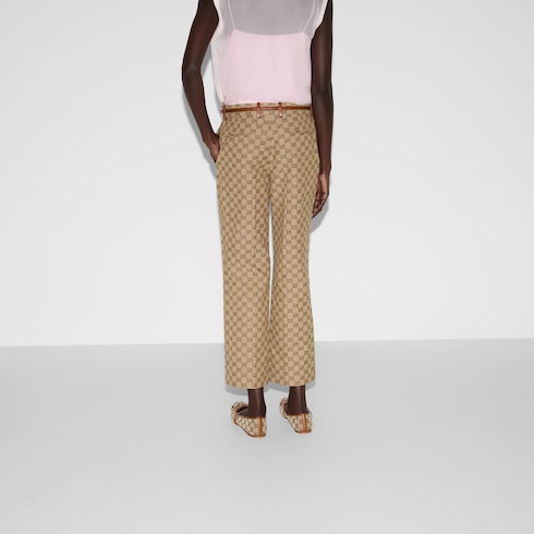GG canvas pants with Horsebit