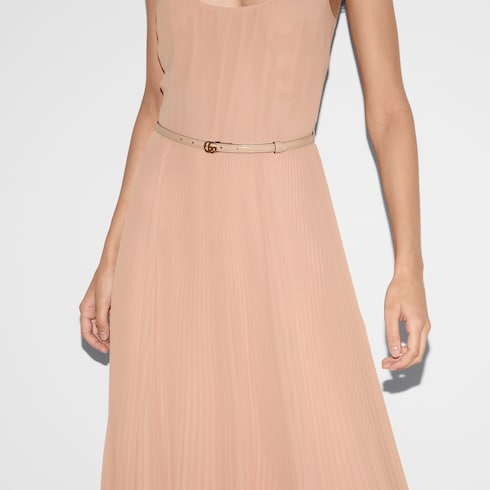 Robe longue en georgette