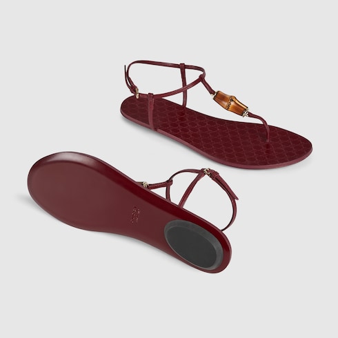 Women's thong sandal with Bamboo Detail 6
