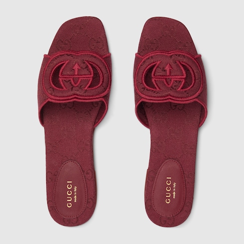 Women's slide sandal with Interlocking G