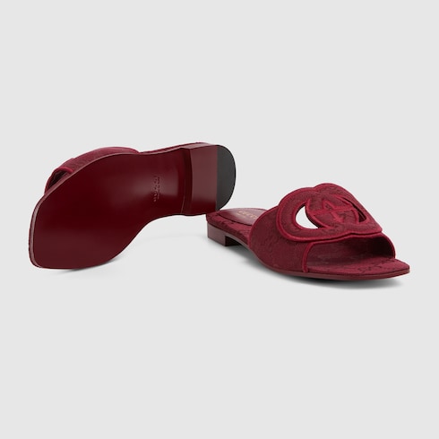 Women's slide sandal with Interlocking G