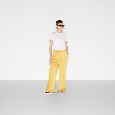 Pantalone dal taglio rilassato in jacquard GG