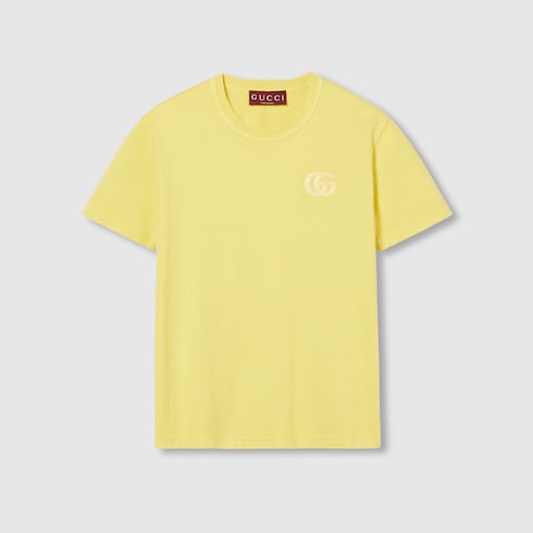 Embroidered cotton jersey T-shirt