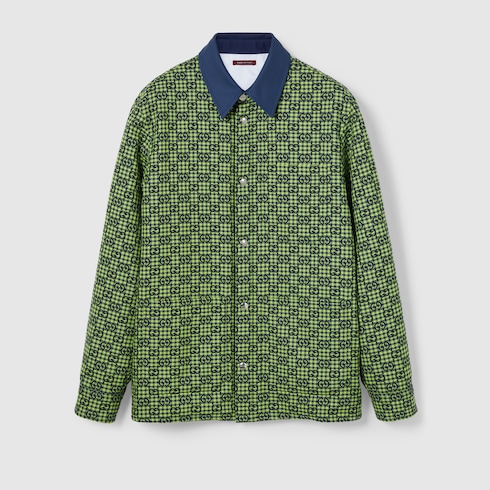 Jacke aus GG Baumwolle und Wolle mit Vichykaro