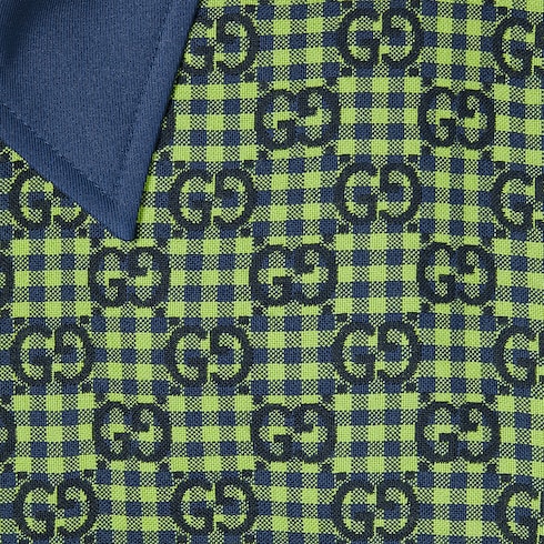 GG gingham cotton wool jacket Detail 7