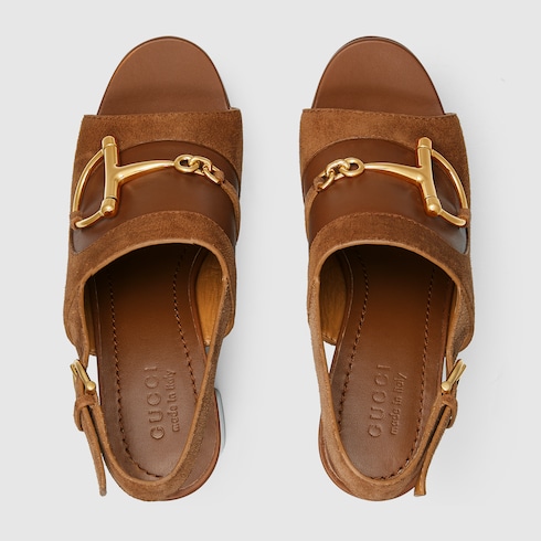 Women's platform sandal with Horsebit