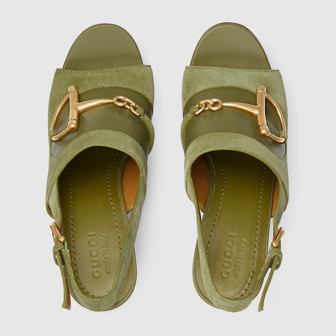 Women's platform sandal with Horsebit