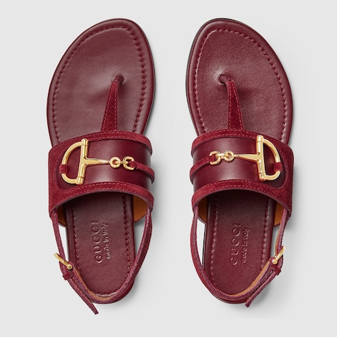 Women's thong sandal with Horsebit
