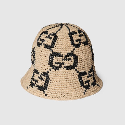 Chapeau cloche en paille GG