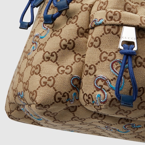 Small embroidered snake backpack Detail 9