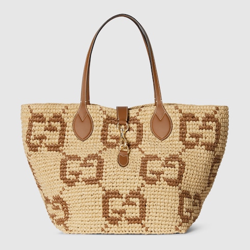 Woven medium tote bag