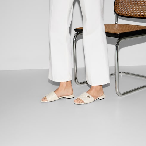 Mules avec Double G pour femme