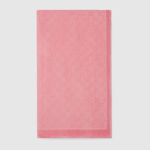 Serviette de plage en jacquard d’éponge GG