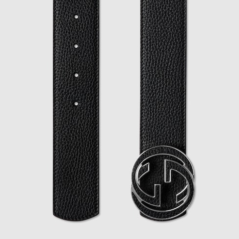 Reversible belt with Interlocking G buckle Detail 2