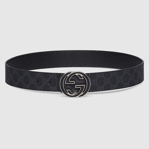 Ceinture réversible avec boucle GG