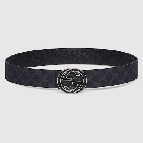 Reversible belt with Interlocking G buckle Detail 6