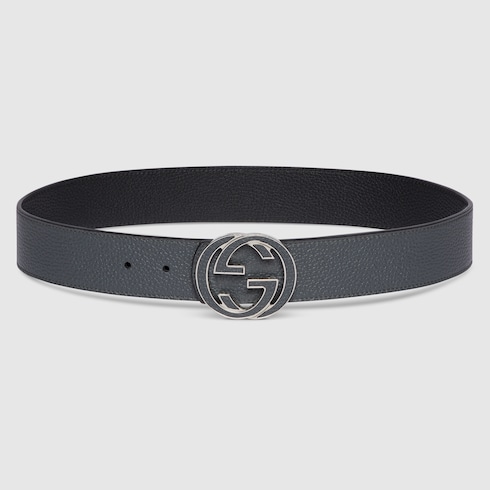 Ceinture réversible avec boucle GG