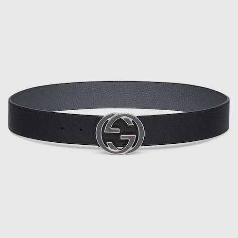 Ceinture réversible avec boucle GG