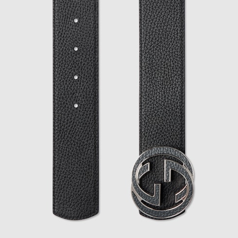 Ceinture réversible avec boucle GG