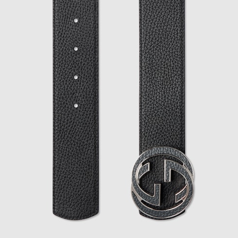 Reversible belt with Interlocking G buckle Detail 7