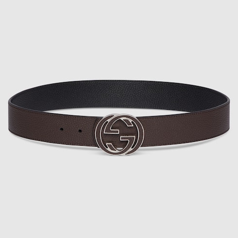 Ceinture réversible avec boucle GG