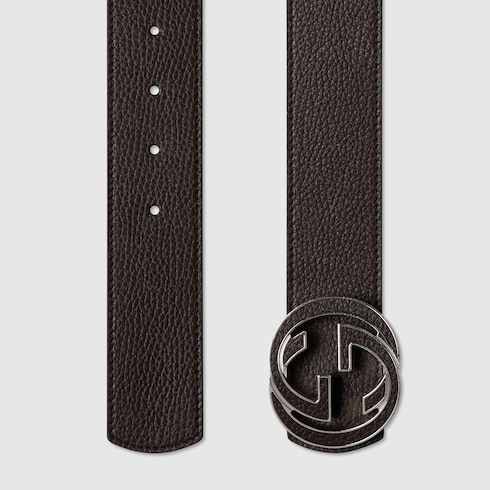 Reversible belt with Interlocking G buckle Detail 2