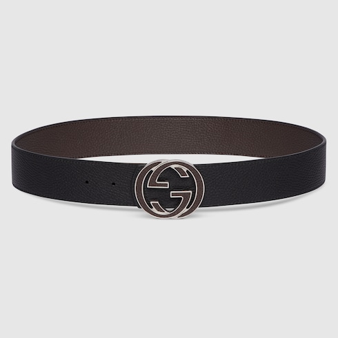 Ceinture réversible avec boucle GG