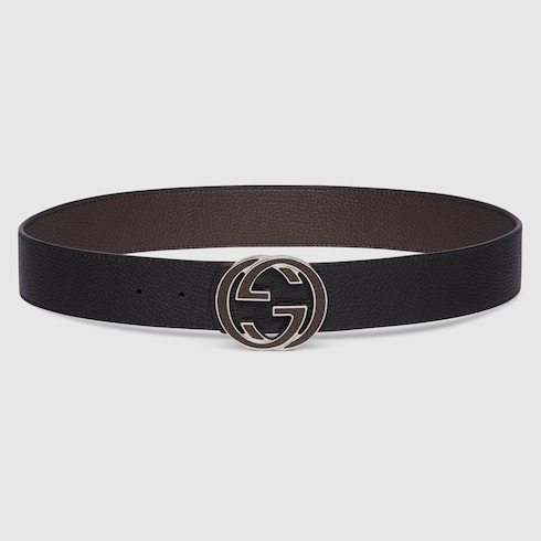 Reversible belt with Interlocking G buckle Detail 6