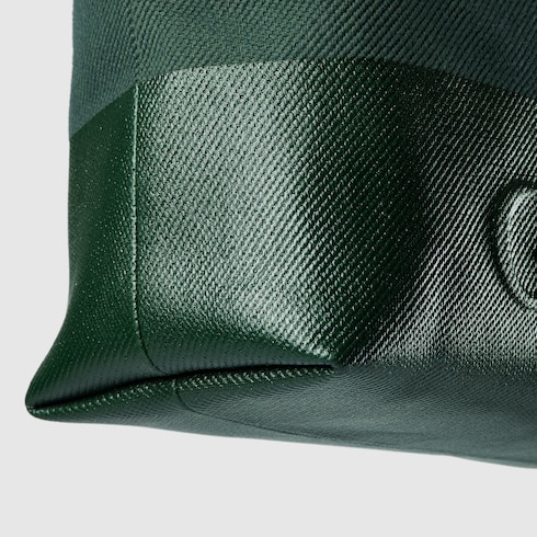 Large embossed canvas tote bag