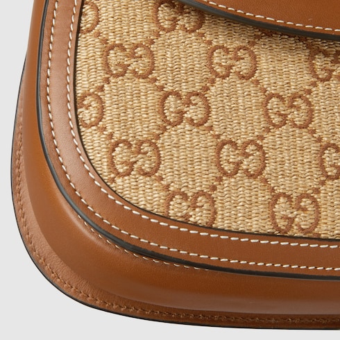 Gucci Bamboo 1947系列小号竹节手提包